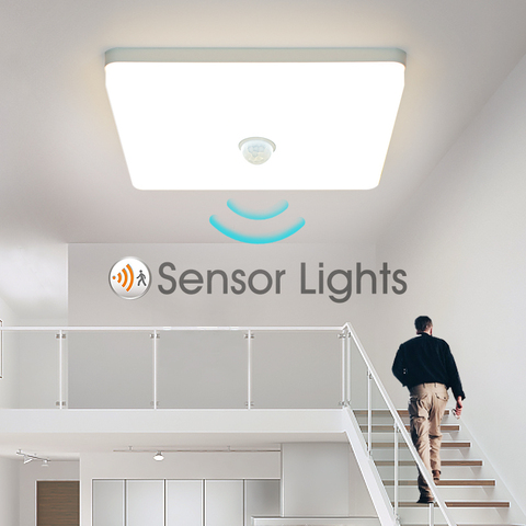 Luces LED de techo con Sensor de movimiento PIR, iluminación inteligente para el hogar, AC85-265V, 9W, 13W, 18W, 24W, 36W, pasillo, habitación ► Foto 1/6