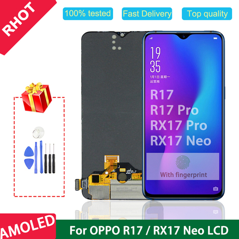 Pantalla LCD AMOLED de 6,4 pulgadas para OPPO R17 Pro, montaje de digitalizador con pantalla táctil ► Foto 1/6