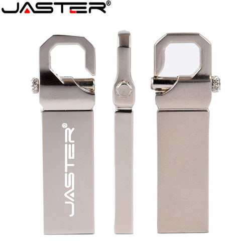 Unidad flash usb 2,0 de metal, 16GB, 128GB, 64GB, 32GB, 16GB, 8GB, 4GB, pendrive plateado llamativo, envío gratis ► Foto 1/6