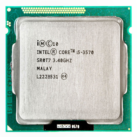 Procesador Intel Core i5 3570 i5 -3570 3,4 GHz/ 6MB LGA 1155 CPU, procesador HD 2500 compatible con memoria: DDR3-1333, DDR3-1600 ► Foto 1/1