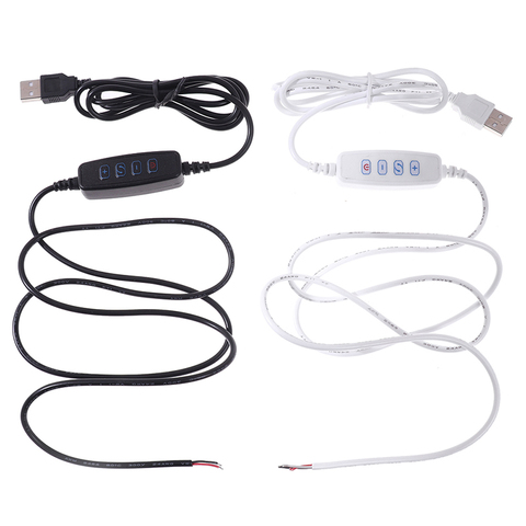 Cable de extensión de línea de alimentación con puerto USB atenuador LED de 1 pieza con adaptador de interruptor de encendido y apagado ► Foto 1/6
