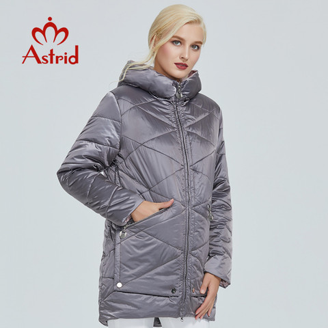 Astrid-chaqueta de invierno impermeable para mujer, ropa de algodón gruesa con diseño de gorra, color contrastante, cálida, parka AM-2022, 2090 ► Foto 1/6