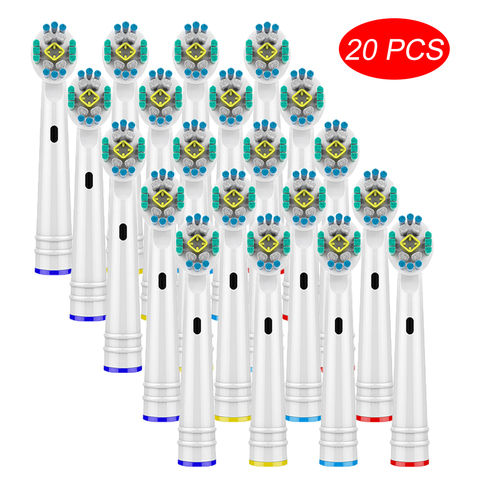 Cabezales de repuesto 20 piezas para cepillo de dientes Braun Oral B, cabezales de repuesto para cepillo de dientes, venta al por mayor ► Foto 1/6