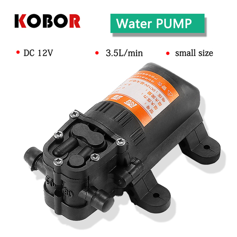 Bomba de agua eléctrica agrícola, rociador de agua de diafragma de alta presión, para lavado de coche, 12 v, cc duradera, 12 V, 70psi, 3,5l/min, color negro ► Foto 1/6