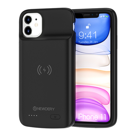 Funda de batería inalámbrica para móvil, carcasa de carga inalámbrica Qi para iPhone SE 2022, 6, 7, 8, X, XS, XR, Xs, Max, 11 pro, 12 ► Foto 1/6