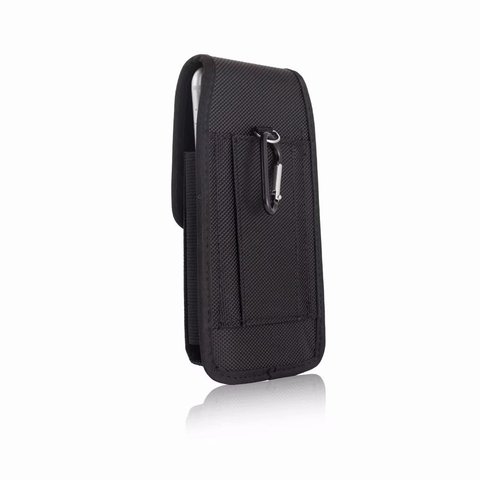 Funda de cuero para cinturón de teléfono, bolsa de cintura magnética de 6,5/5,8/4,7 pulgadas, funda de teléfono Vertical para iPhone XR XS Max 8 Plus ► Foto 1/6