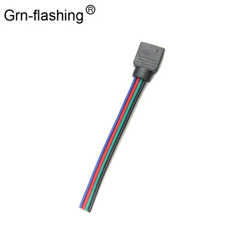 1 Uds 4pin mujer sin soldadura Cable de extensión 10cm 15cm conector para tira de led Cable de extensión Cable para 5050 3528 RGB tira LED ► Foto 1/6