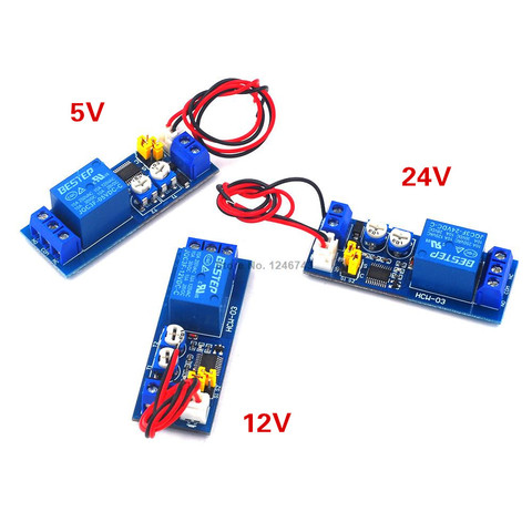 DC 5V 12V 24V retraso de ciclo infinito momento temporizador del relé de tiempo Control de bucle módulo interruptor doble ajustable de 0 ~ 120 minutos ► Foto 1/6