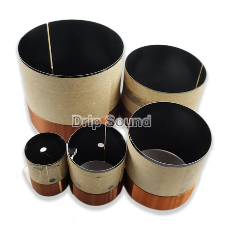 2 uds/25,5/35,5/38,5/49,5/51,5/61/61, 5/62, 8/63, 5mm bajo Bobina de voz BASV aluminio negro Woofer sonido disco altavoz reparación ► Foto 1/6