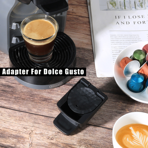 Adaptador de cápsula para cápsulas originales de Nespresso, Compatible con Dolce Gusto, Crema ► Foto 1/6