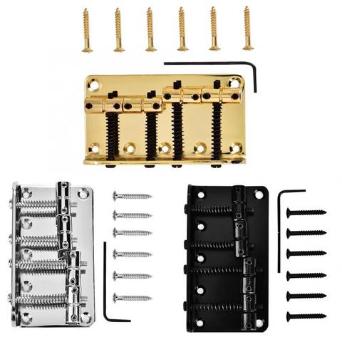 Reemplazo de guitarra eléctrica de 4 cuerdas, puente de Cuerdas bajo de Metal profesional duradero ► Foto 1/6