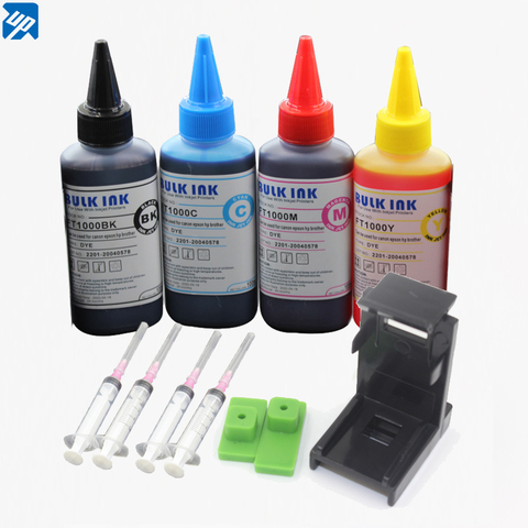 4x100ml recarga de tinta de impresora para Canon PG-545 negro PG-545XL negro CL-546 Color CL-546XL Pixma IP 2850 MG 2450 de 2455 de 2550 ► Foto 1/4