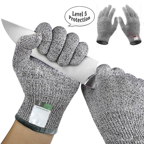 Guantes Anti corte alto rendimiento Nivel 5 protección HPPE Golve usable duradero cocina exterior invierno protector, guantes cálido ► Foto 1/6