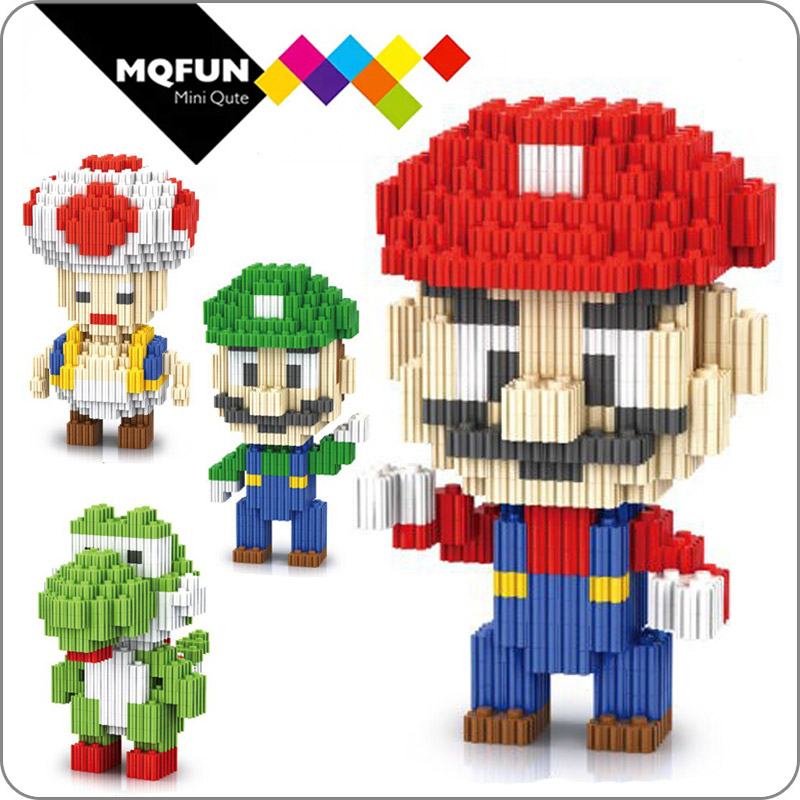 Linkgo, modelos Diy de Yoshi, Super Mario Bros, bloques de diamante,  juguetes de bloques de construcción, montaje en 3D, figuras de acción,  juguete educativo - Historial de precios y revisión | Vendedor