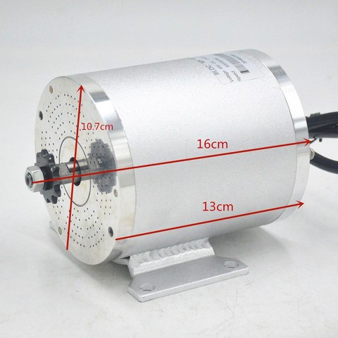 Motor DC sin escobillas 48V 60V 2000W, Motor eléctrico para vehículo eléctrico, piezas para bicicleta eléctrica ► Foto 1/6