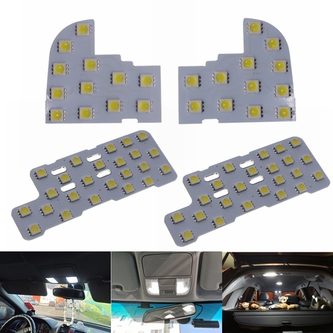 4 unids/set SMD 5050 coche LED Auto Interior Domo cúpula de luces de lectura de la luz para Honda CRV 2006, 2007, 2008, 2009, 6000K 12V ► Foto 1/6