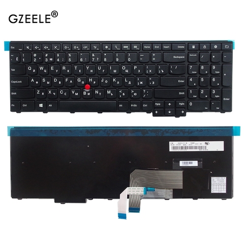 Teclado ruso para Lenovo ThinkPad W540 W541 W550s T540 T540p T550 L540 borde E531 E540 P50S L570 0C44592 0C44913 0C44952. ► Foto 1/4