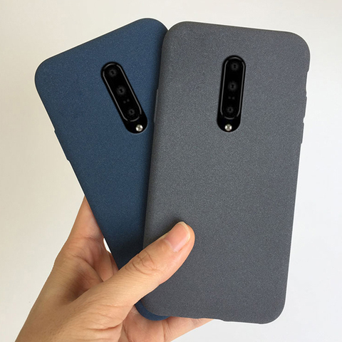 Funda de silicona mate para oneplus 8 7t 7 pro 6t 6 5t 5 3t 3 equipado con piedra arenisca de tpu suave, funda trasera, fundas antihuellas ► Foto 1/6