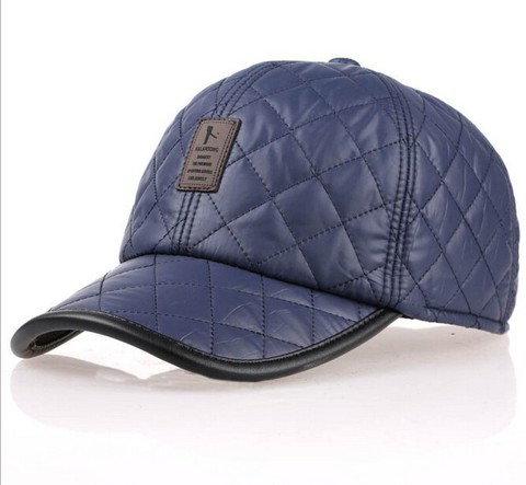 Gorra de béisbol de alta calidad para hombre, gorros de moda de otoño e invierno, gorros de tela impermeables, orejeras gruesas y cálidas, gorra de béisbol en 3 colores ► Foto 1/4