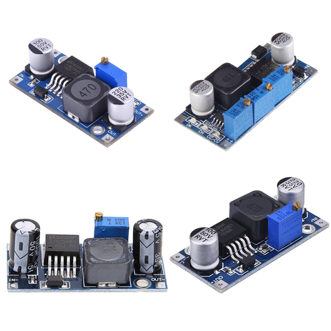 Regulador de voltaje de 3A, módulo de fuente de alimentación reductor ajustable, lm2596, LM2596S, DC-DC, 3-40V, XL6009 ► Foto 1/5