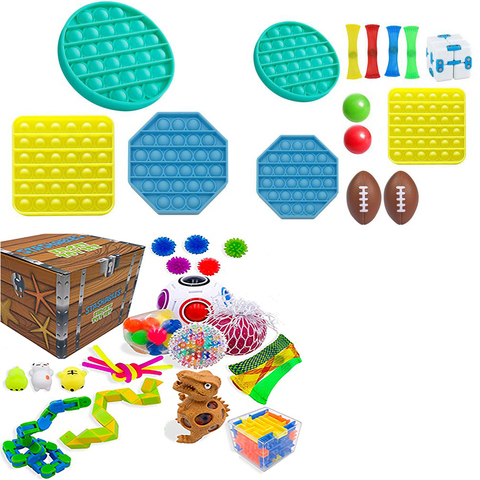Juego de juguetes sensoriales para niños, adultos, descompresión