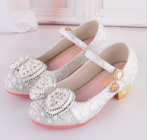 Zapatos de cuero para niñas, calzado de fiesta de princesa, baile, flor, boda, gran oferta, otoño ► Foto 1/6