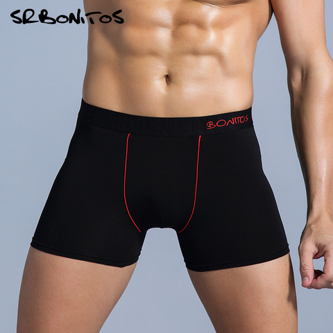 4 unids/lote de calzoncillos para hombre, ropa interior para hombre, calzoncillos Boxer de algodón, boxers, calzoncillos para hombre 2022, marca Gay Slip ► Foto 1/6