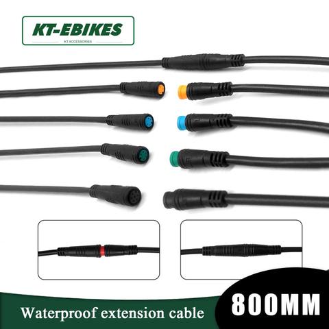 Julet-conector de Cable de extensión para bicicleta eléctrica, Cable impermeable de 2, 3, 4, 5 y 6 pines para luz de bicicleta eléctrica, acelerador y pantalla de freno ► Foto 1/6