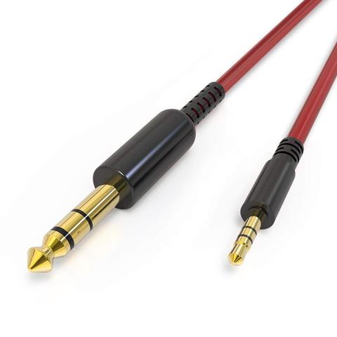 OneOdio-Cable auxiliar de Audio de 6,35mm a 3,5mm para auriculares, para OneOdio Studio Pro DJ, auriculares para reproductor de música, teléfono móvil, altavoz ► Foto 1/6