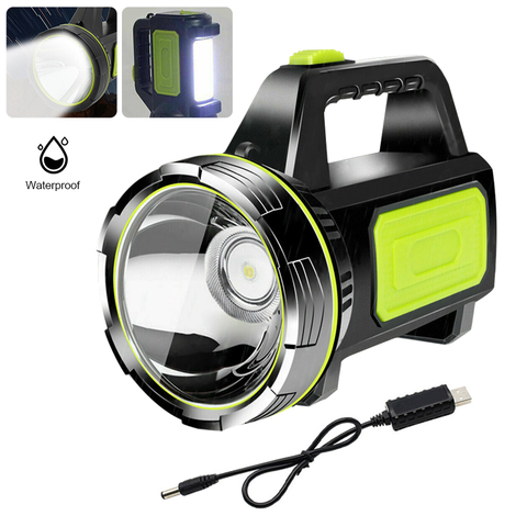 1000M portátil reflector xenón LED USB recargable de aventura, de Camping senderismo caza mano linterna de seguridad antorcha de luz de trabajo ► Foto 1/6