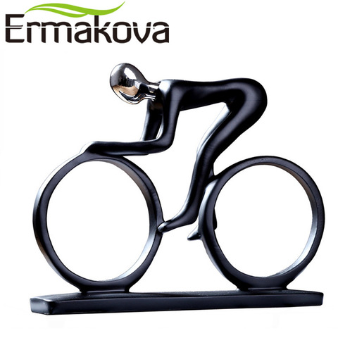 ERMAKOVA moderno abstracto resina Bicycler ciclista estatua bicicleta estatua moto Racer jinete de Oficina Decoración ► Foto 1/6