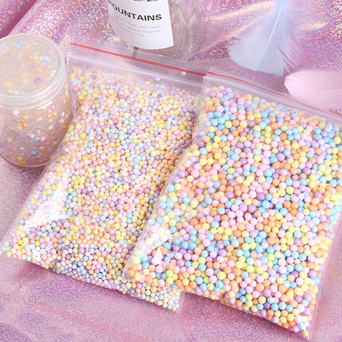 30g 2-6mm Multicolor Mini bola de espuma pequeñas cuentas de espuma poliestireno espuma relleno bolas DIY niños juguete almohada relleno de caja de regalo ► Foto 1/6