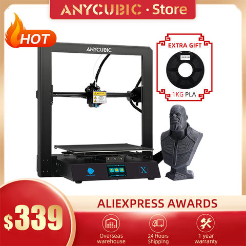 ANYCUBIC-Impresora 3D i3 Mega X, gran tamaño de impresión 300*300*305 mm, fuente de alimentación Meanwell con ultrabase ► Foto 1/6