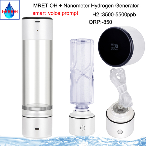 Taza de agua inteligente portátil MRETOH 7,8Hz, resonancia Molecular agregar Nano generador rico en hidrógeno, generador ionizador H2 ► Foto 1/6