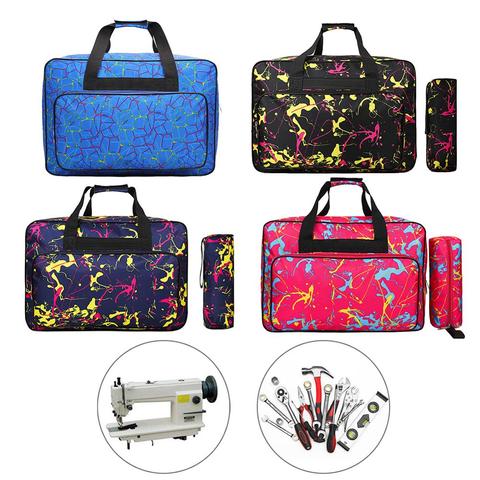 Bolsa de máquina de coser almacenamiento portátil de gran capacidad Unisex, bolsa de viaje, bolsa de máquina de coser s, herramientas de coser multifuncionales, bolsas de mano ► Foto 1/6