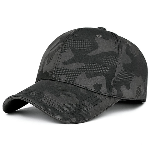 Nueva gorra de béisbol ajustable de moda Unisex camuflaje negro gorra hombres mujeres Casual gorro para desierto ► Foto 1/6