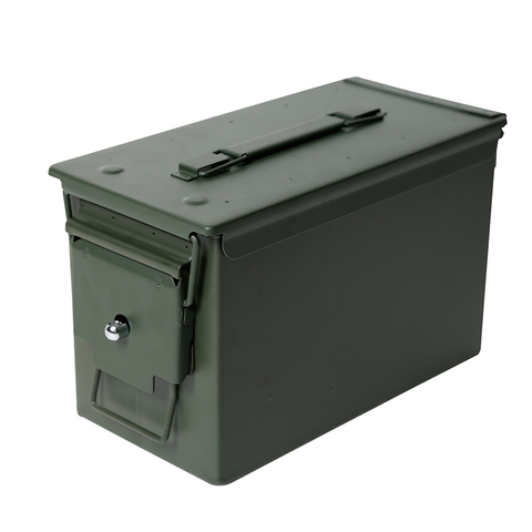 50 Cal de M2A1 caja de municiones militares y estilo militar de acero caja de munición de pistola caso caja de soporte para almacenamiento pesado táctico caja de balas con cerradura ► Foto 1/6