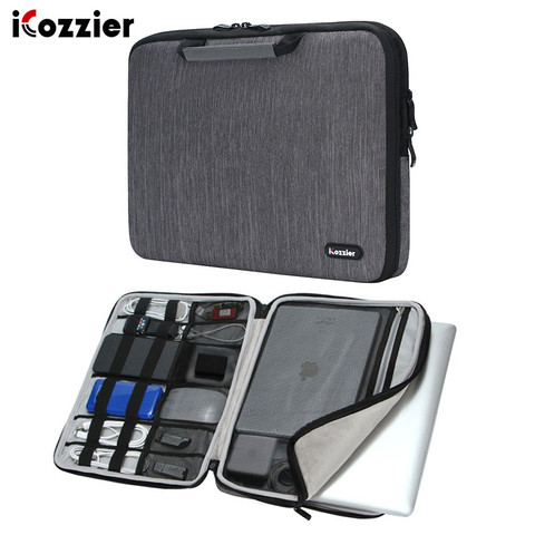 ICozzier-bolsa protectora para ordenador portátil, accesorio electrónico con asa de 11,6/13/15.6 pulgadas, maltín/funda de ordenador portátil para Macbook Air/Macbook Pro de 13