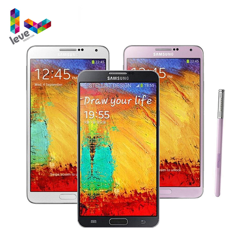 Original desbloqueado Samsung Galaxy nota 3 N9005 teléfono móvil 3GB RAM 16GB y 32GB ROM Quad Core 5,7 