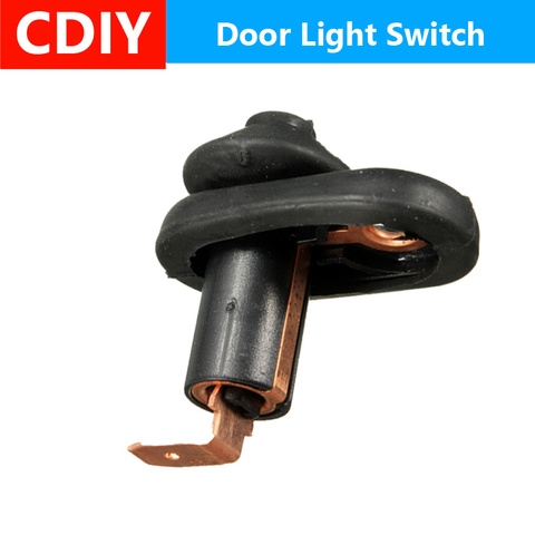 Interruptor Universal de luz de cortesía de puerta para Interior de coche, parte de botón negro, botón tipo pulsador de coche, impermeable ► Foto 1/6