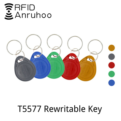 Llavero RFID de copia regrabable, ficha de 125Khz, tarjeta de Chip inteligente T5577 EM4305, etiqueta de identificación duplicadora, 5 uds. ► Foto 1/6