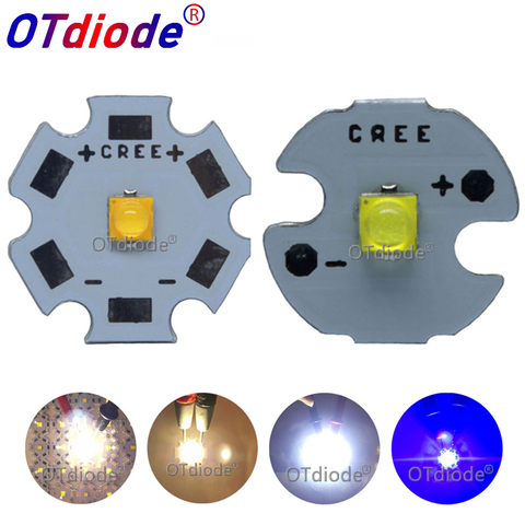 1-10 Uds Cree Xlamp XP-G3 serie XPG3 S4 Chips LED 1-7W 2000mA diodo genial blanco cálido azul real emisor 777lm con PCB ► Foto 1/6