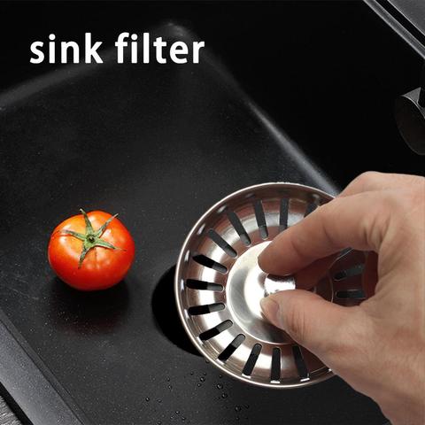 LeKing Filtros Fregadero Desagüe Del Fregadero de Acero Inoxidable de Alta Calidad Anti-obstrucción de Malla Colador de Cocina Suministros de Baño ► Foto 1/6