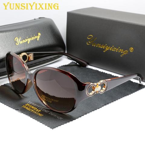 YUNSIYIXING clásico gafas de sol polarizadas de lujo de las mujeres gafas de conducción 2022 UV400 gafas polarizadas gafas para mujer Accessorie6122 ► Foto 1/6