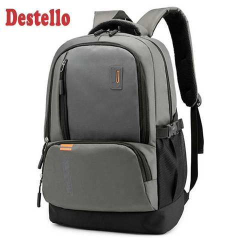 Mochila de moda para hombre, morral de negocios para viaje, mochilas escolares para adolescentes, bolso de hombro Oxford impermeable, bolsa de senderismo ► Foto 1/6