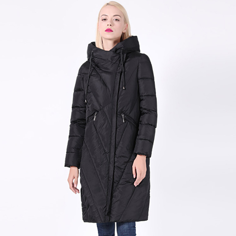 Abrigo largo de talla grande para mujer, Parka con cuello a prueba de viento, chaqueta gruesa con capucha y estilo, nueva colección de 2022 ► Foto 1/6