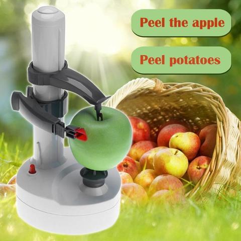 Pelador eléctrico multifunción para frutas y verduras, pelador de manzana automático de acero inoxidable, máquina cortadora de patatas para Cocina ► Foto 1/6