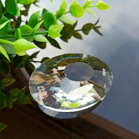 K9-colgante de cristal de Nido de Pájaro transparente de 50mm, atrapasol, Araña, prismas de cristal, decoración de adornos colgantes, accesorios ► Foto 1/6