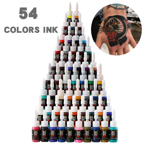 Nuevo 5 ml Mezcla de colores Tinta de tatuaje Semi permanente Pigmento de planta natural Maquillaje Tatuajes profesionales Pigmento de tinta para pintura de arte corporal ► Foto 1/6