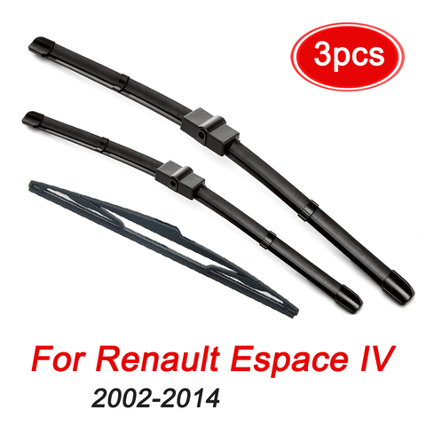 MIDOON limpiaparabrisas delantero y trasero de Renault Espace IV 2002-2014 parabrisas delante de la ventana trasera 30 